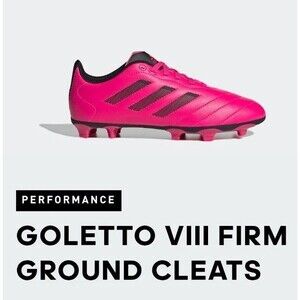 Adidas Goletto VIII FG J Black & Pink Soccer Shoes Cleats Girls Shoes Sz 4.5